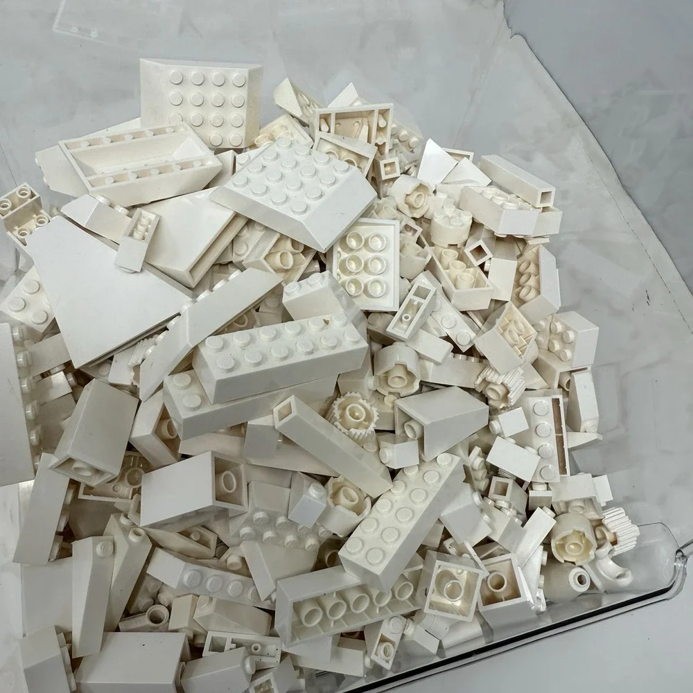 LEGO White Bricks Bulk Lot –2‎ Lb 0.4oz Bag Sorted by Color